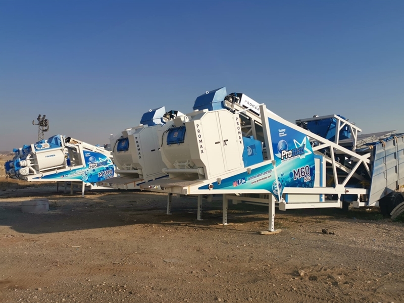 60m³/h Mobile Concrete Batching Plant
